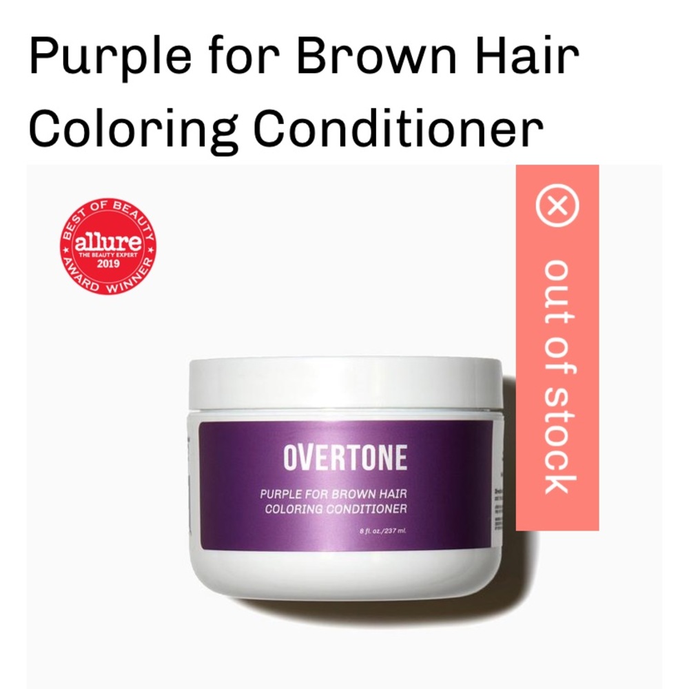 Overtone Hair Dye - Purple for Brown Hair